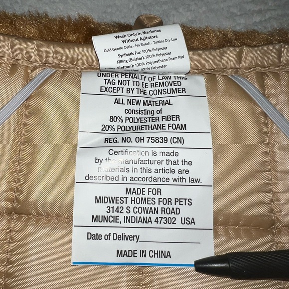 MidWest Homes QuietTime Dog/Cat Bed Faux Fur Bolster Ultra-Soft XXS NEW BOGO - Picture 5 of 10